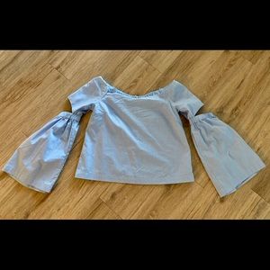 Baby blue blouse